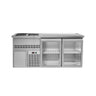 Backbar køleskab PREMIUM PLUS - 1950x700 mm - 2 glasdøre