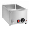 Elektrisk bain-marie - 340 mm - 1,2 kW - GN 1/1 H200 mm - med aftapningshane