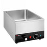 Elektronisk Bain marie/Vandbad - 1,2 kW - til GN 1/1 med 150 mm højde: - med aftapningshane