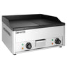 Elektrisk grillplade - 4,4 kW - Glat og Rillet - Grilloverflade: 600x335 mm