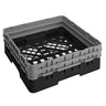 CAMBRO | CAMRACK® - Basic vaskekurv 1/1 med 2 forlængere - 500x500mm - Sort