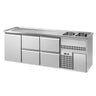 Backbar køleskab PREMIUM PLUS - 2500x700 mm - 1 dør & 6 skuffer