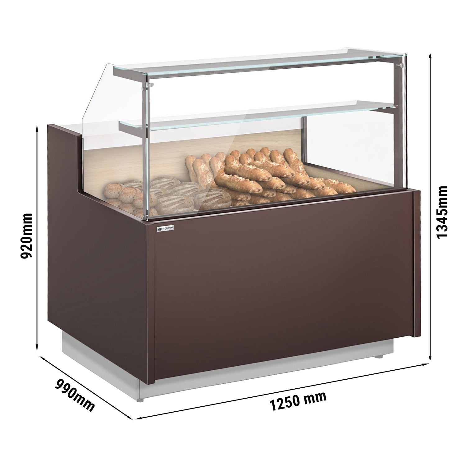 Brød counter 1,25 m / 0.99 m