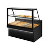 Køledisk TORONTO - 1500x800 mm - Farve sort - med 1 hylder - sort granitbordplade