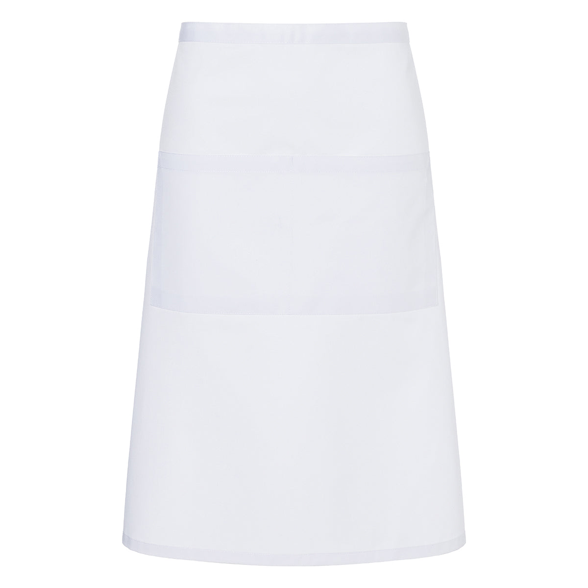 (6 stk) Karlowsky - Bistroforklæde Basic med lomme - Hvid