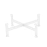Opsats - WHITE LINE - hvid pulverlakeret stål - 210x210 mm - Højde: 70 mm - passer til tallerkener og fade fra 210 mm