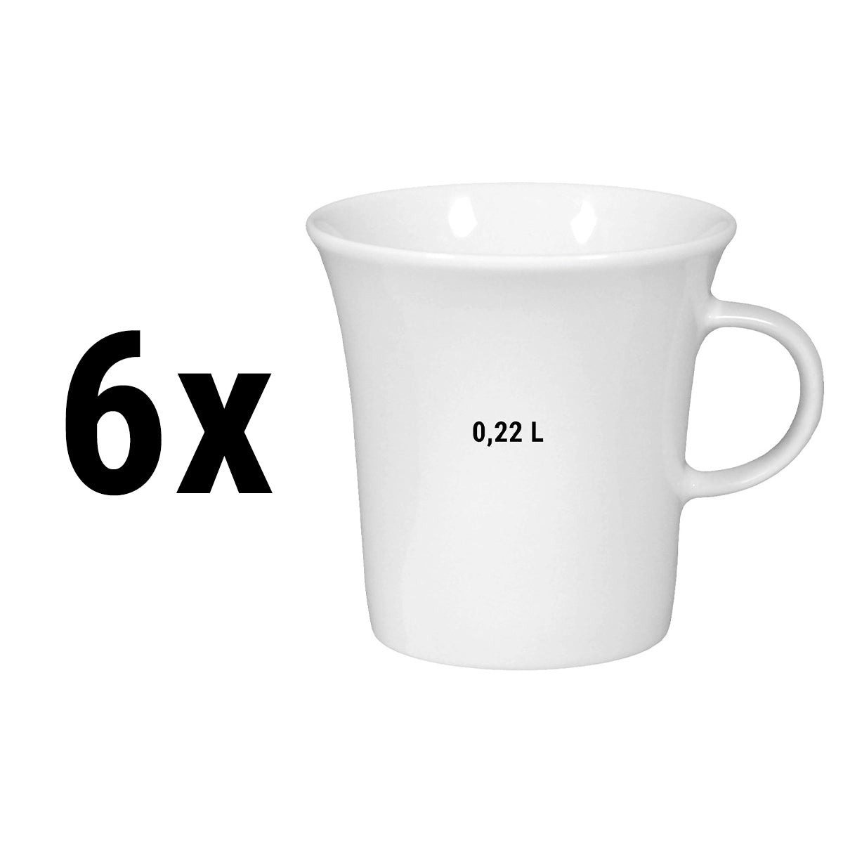 (6 stk.) Seltmann Weiden - Cafeteria Cup Cuplet - 0,22 Liter