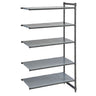 CAMBRO | Camshelving® - Basics Plus - tillægshylde - 1328 mm - med 5 lukkede hylder