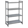 CAMBRO | Camshelving® - Basics Plus - Basisreol - 1375 mm - med 4 lukkede hylder