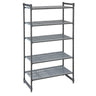 CAMBRO | Camshelving® - Basics Plus - Basisreol - 1220 mm - med 5 hylder med slidser