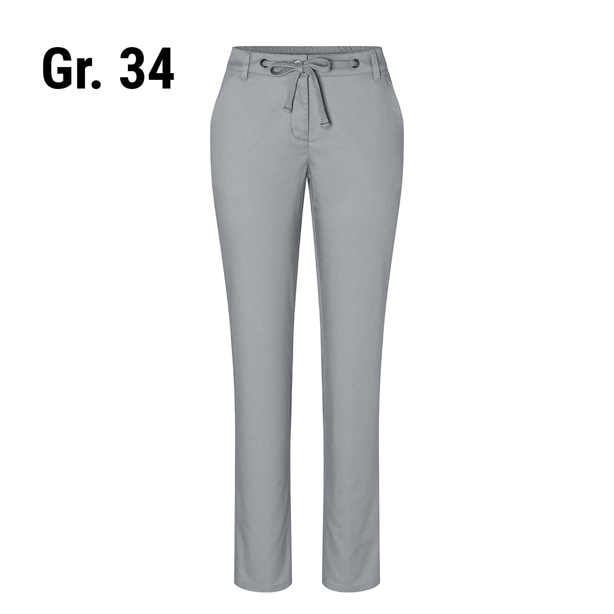 Karlowsky - Damebukser Chinos Modern-Stretch - Stengrå - Str. 34