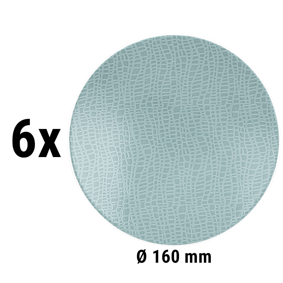 (6 stk.) Seltmann Weiden - Kuponplade flad - Ø 16,5 cm