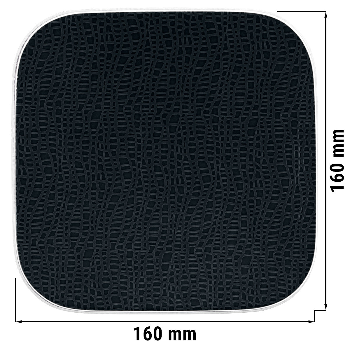 (6 stk.) Seltmann Weiden - koblingsplade flad kantet - 16,5 x 16,5 cm