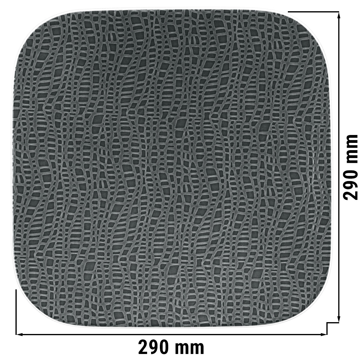 (4 stk.) Seltmann Weiden - Kup-plade flad kantet - 29 x 29 cm