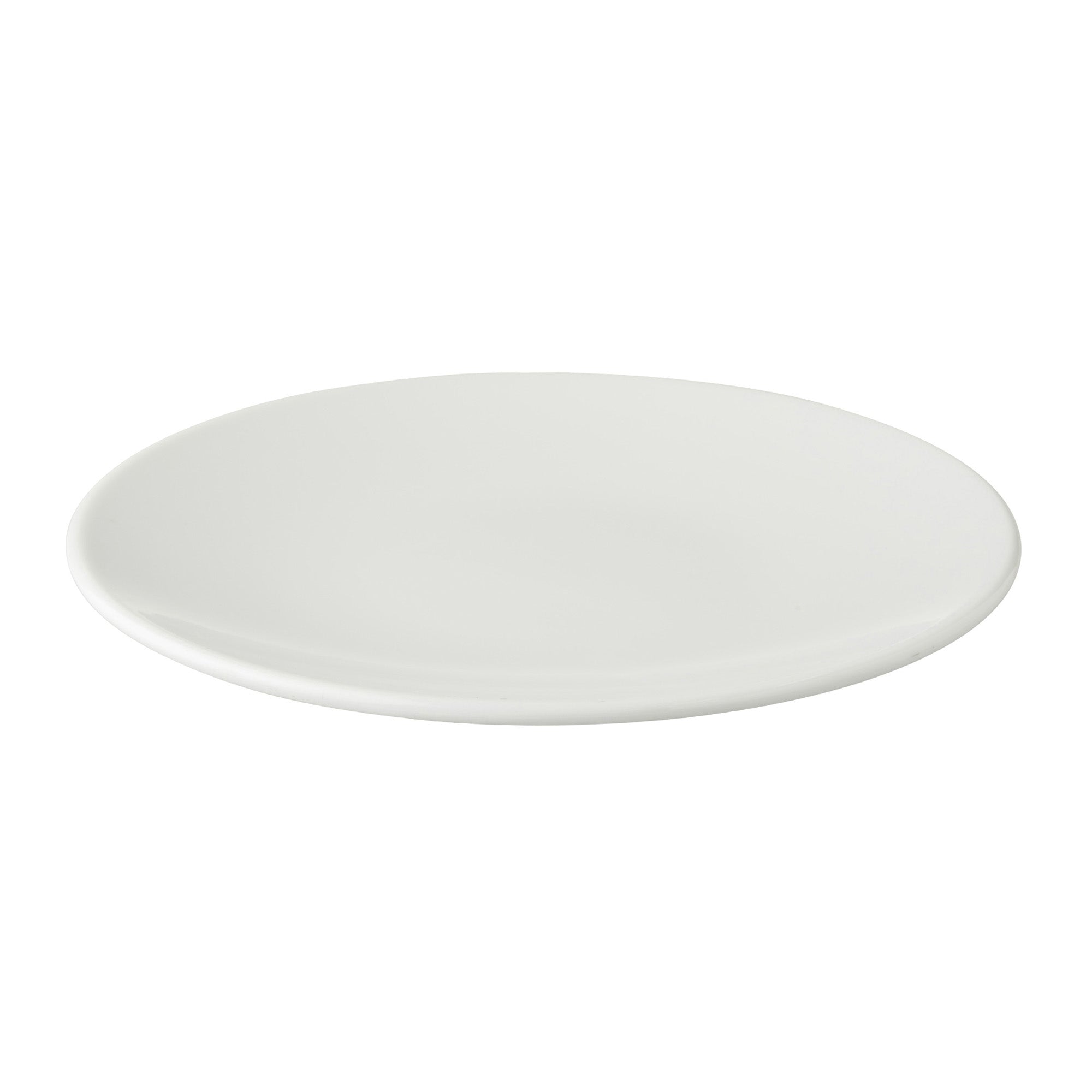 (6 stk.) WHITE DELIGHT - Coupe tallerken flad - Ø 250mm - Hvid