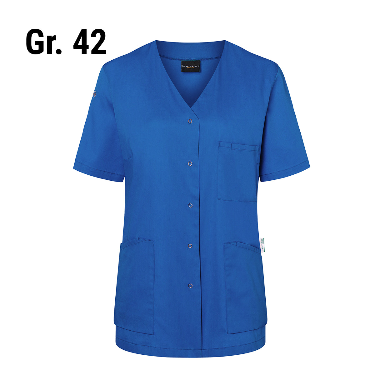 (6 stk.) Karlowsky - Kortærmet jakke til kvinder Essential - Royal Blue - Størrelse: 42