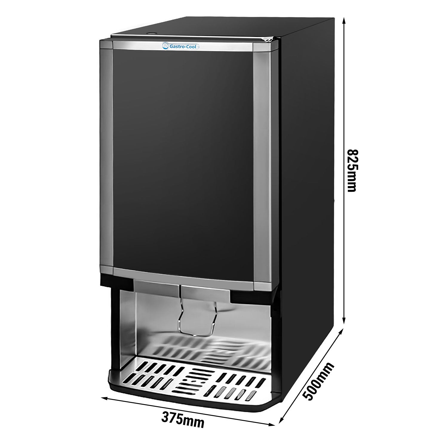 Dispenser-køleskab - 48 liter - sort