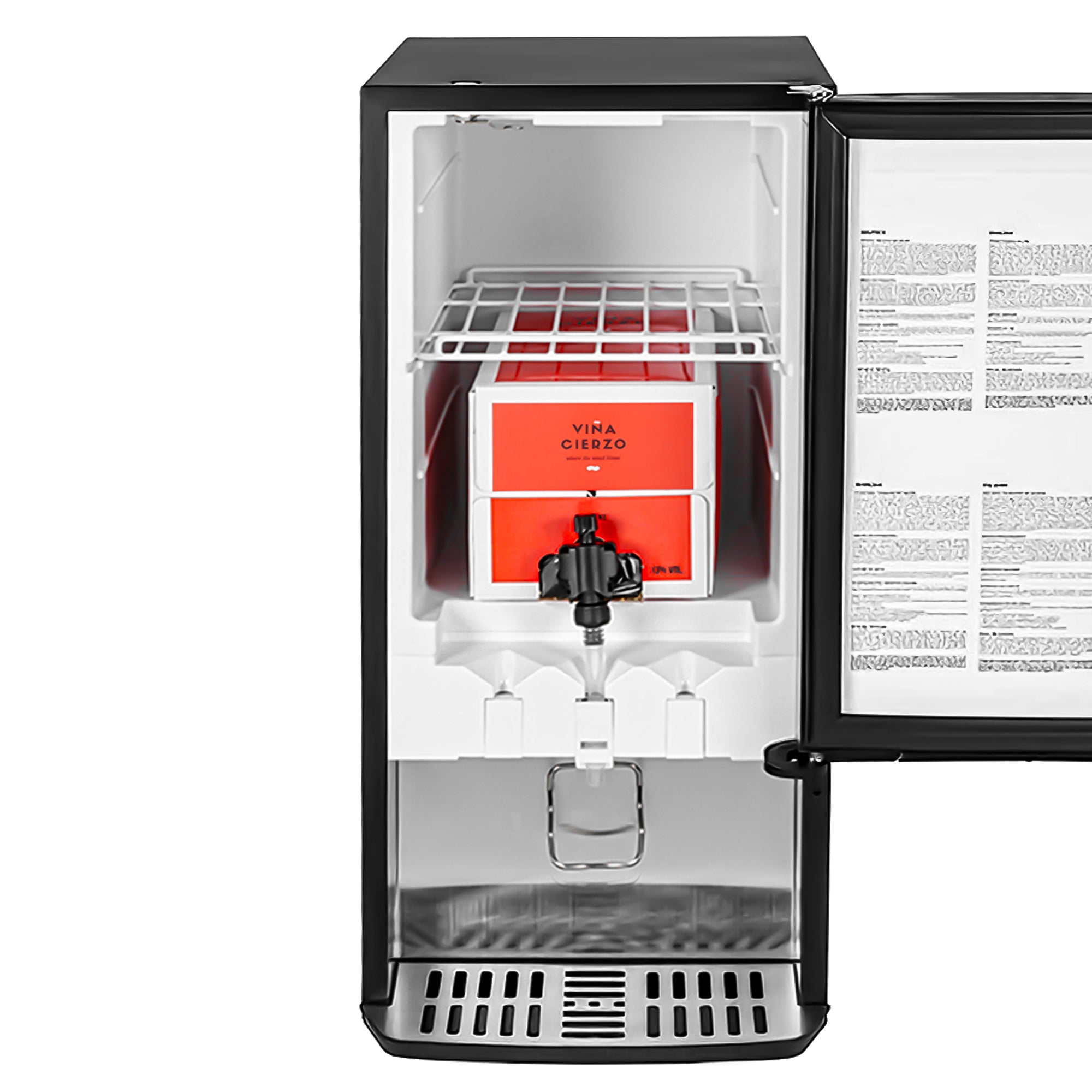 Dispenser-køleskab - 48 liter - sort