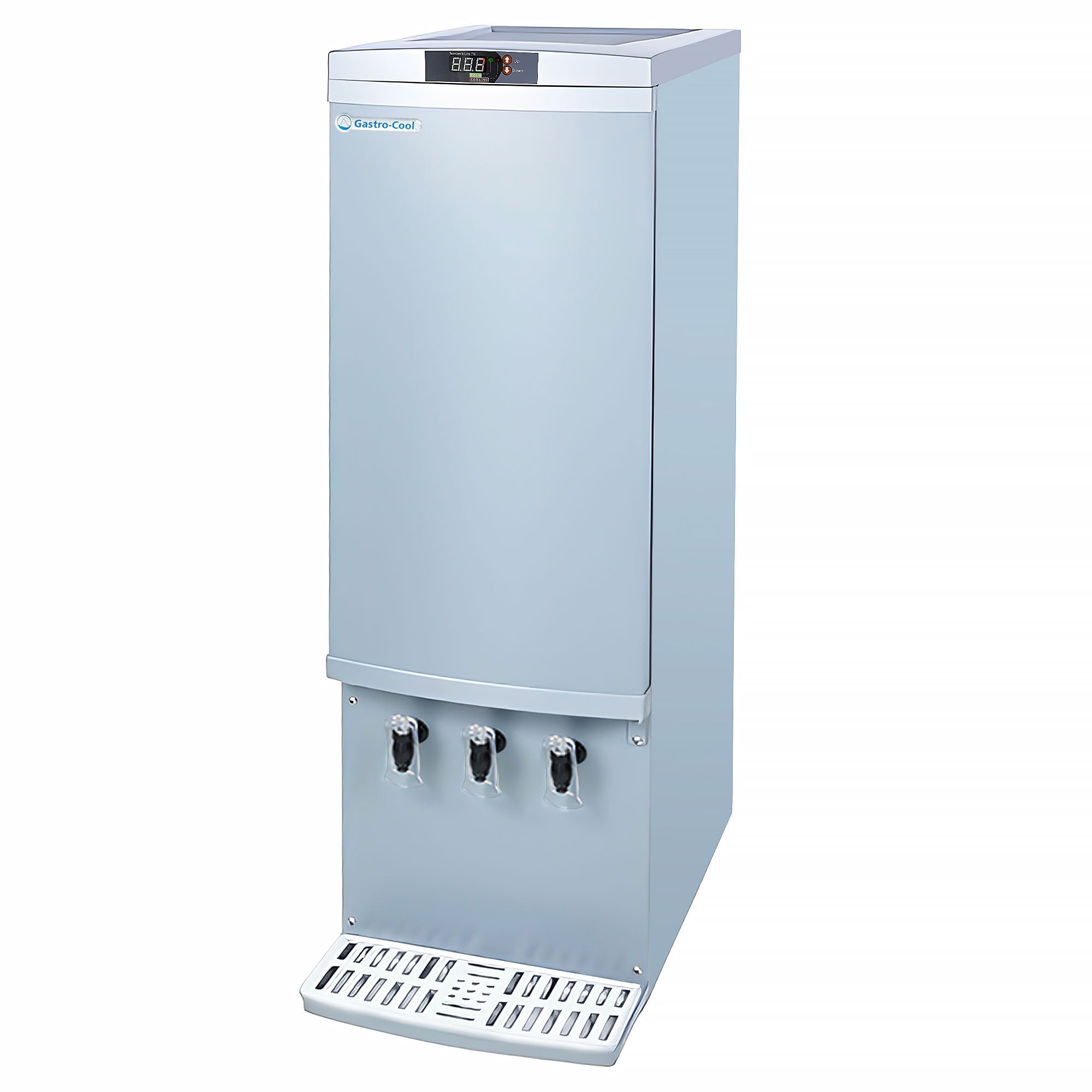 Dispenser-køleskab - 110 liter - sølv