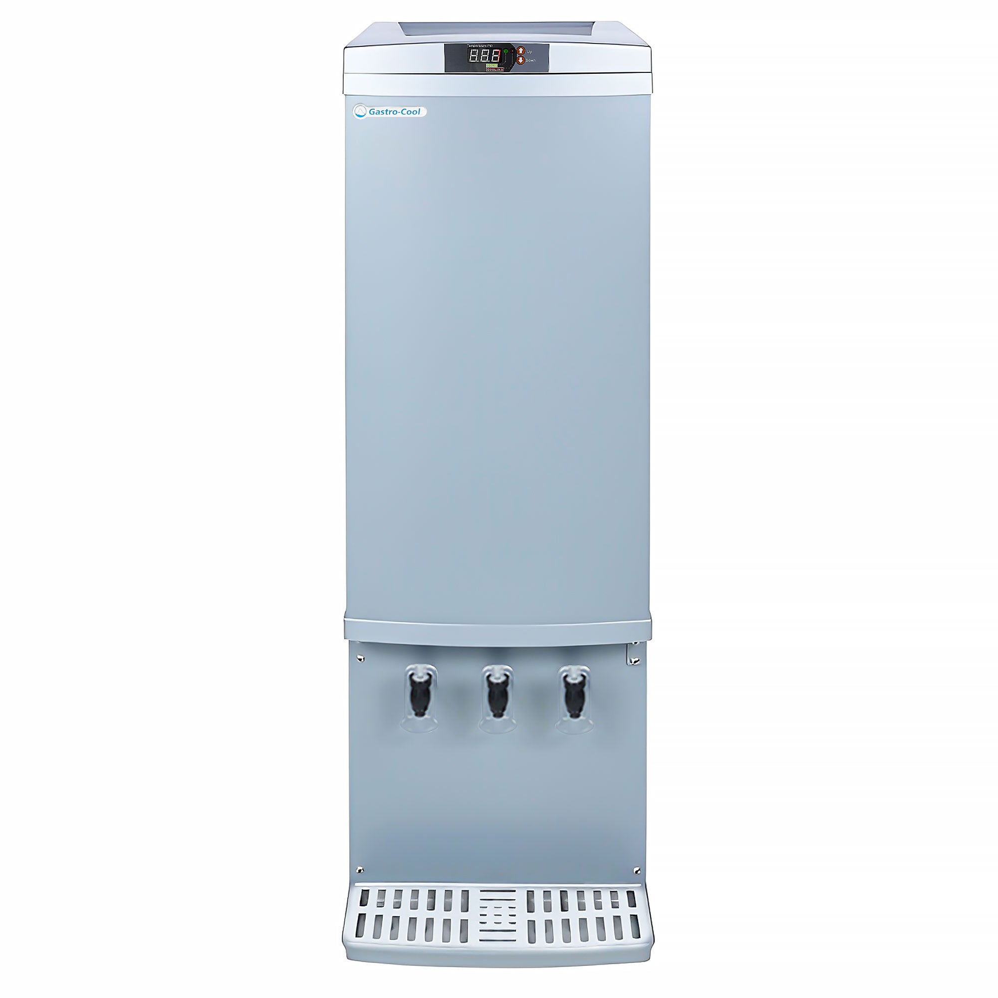 Dispenser-køleskab - 110 liter - sølv