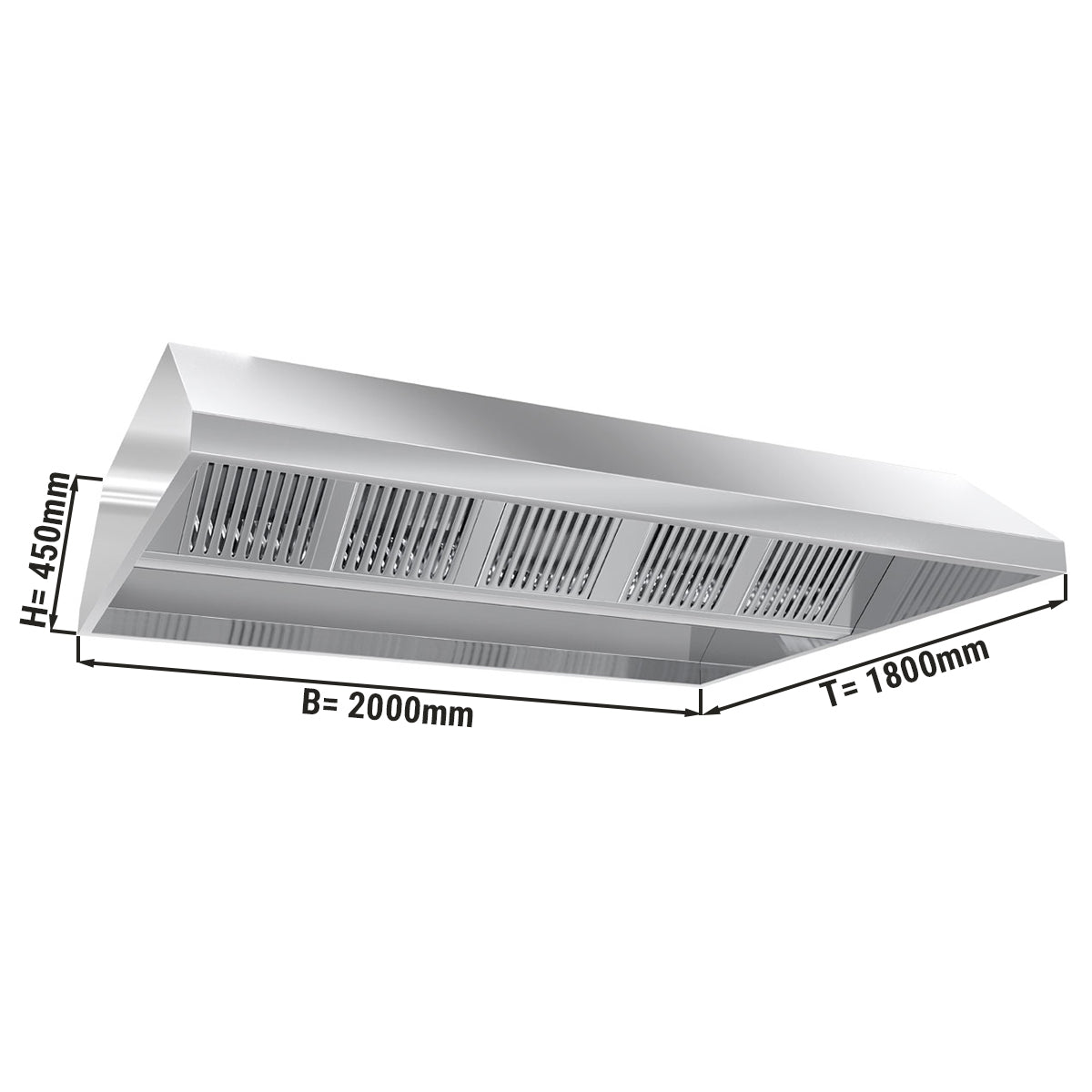 Loft emfang 2,0 m - med filter og lampe