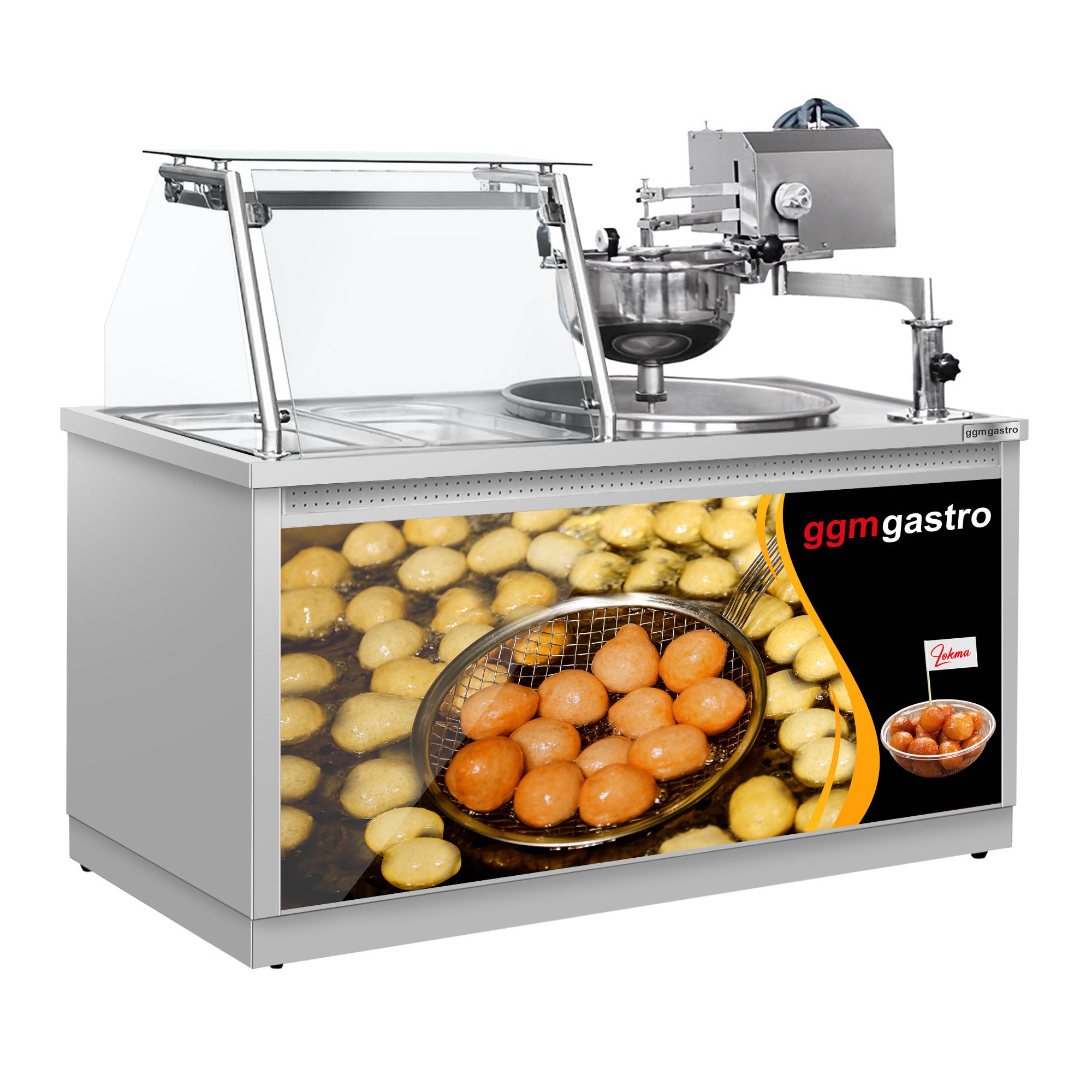 Donut / Lokma maskine inklusive frituregryde