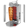 Kebabsteger/kebabgrill 4 brænder - maks. 60 kg - inkl. 2 Dør
