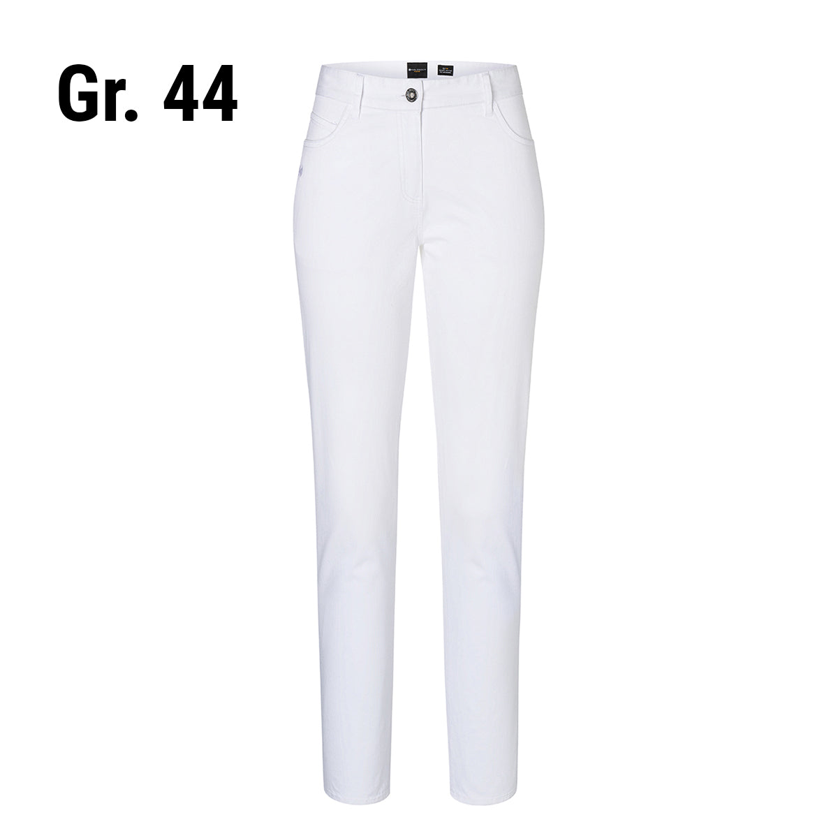 (6 stk.) Karlowsky - bukser med 5 lommer til damer - hvid - størrelse: 44