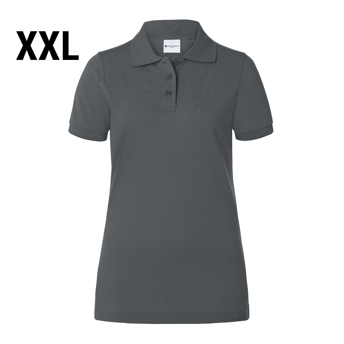 (6 stk) Karlowsky - Workwear Polo Shirt Basic til Damer - Antracit - Størrelse: 2XL