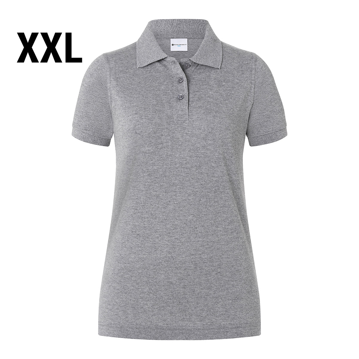 (6 stk) Karlowsky - Workwear Polo Shirt Basic til Damer - Lysegrå - Størrelse: 2XL