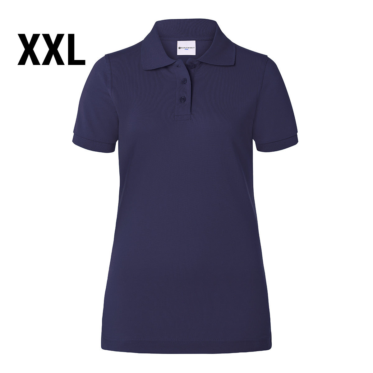 (6 stk) Karlowsky - Workwear Polo Shirt Basic til Damer - Marineblå - Størrelse: 2XL