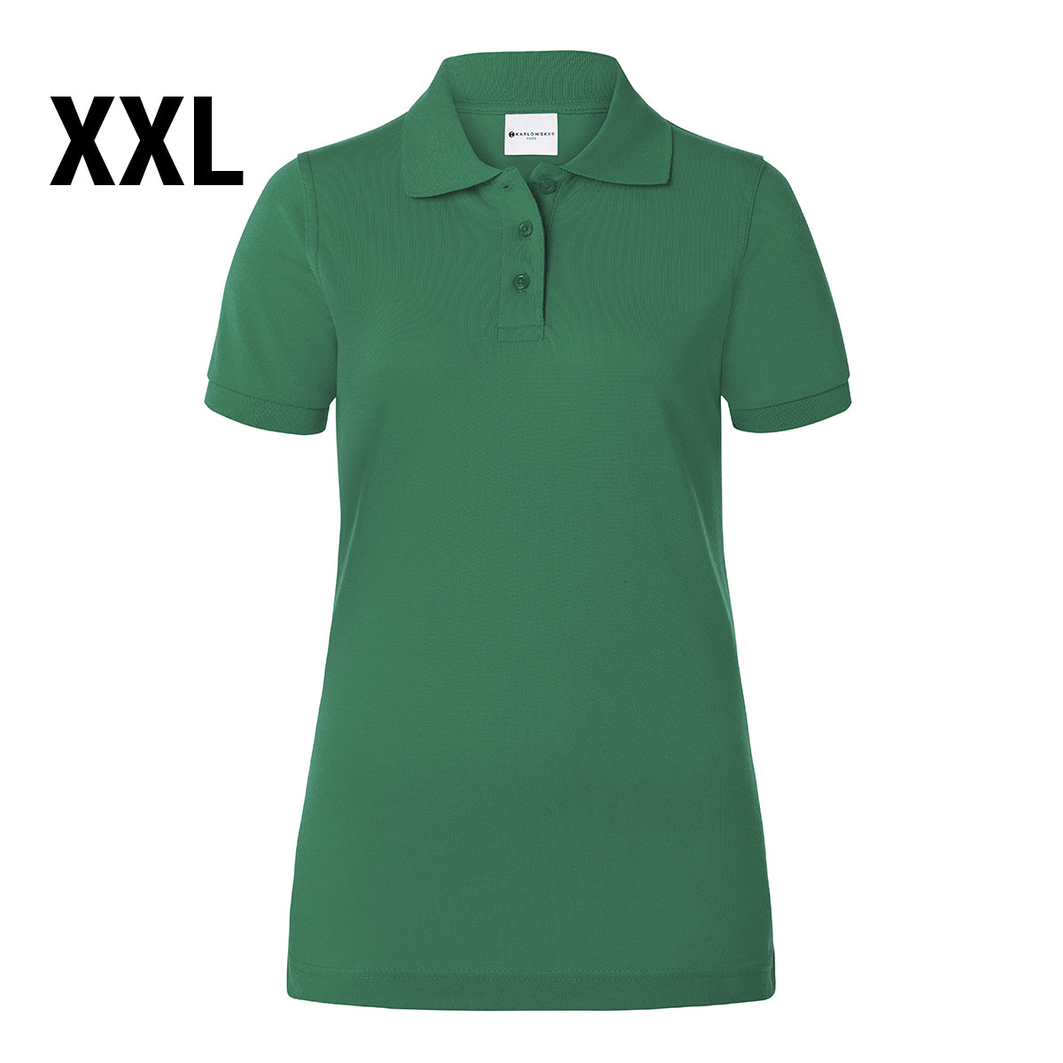 Karlowsky - Arbejdsbeklædning Basic Poloshirt til damer - Forest Green - Størrelse: 2XL