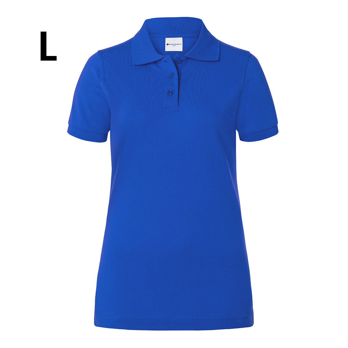 (6 stk) Karlowsky - Workwear Polo Shirt Basic til Damer - Blå - Størrelse: L