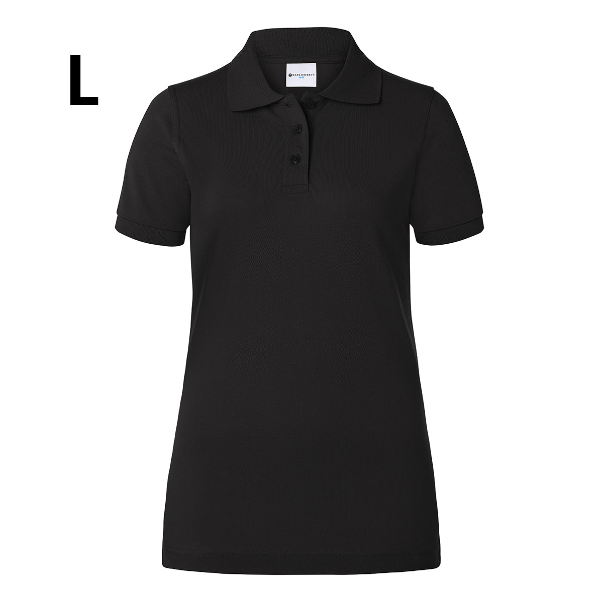 (6 stk) Karlowsky - Workwear Polo Shirt Basic til Damer - Sort - Størrelse: L