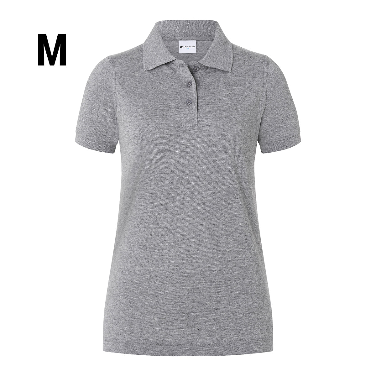 (6 stk) Karlowsky - Workwear Polo Shirt Basic til Damer - Lysegrå - Størrelse: M