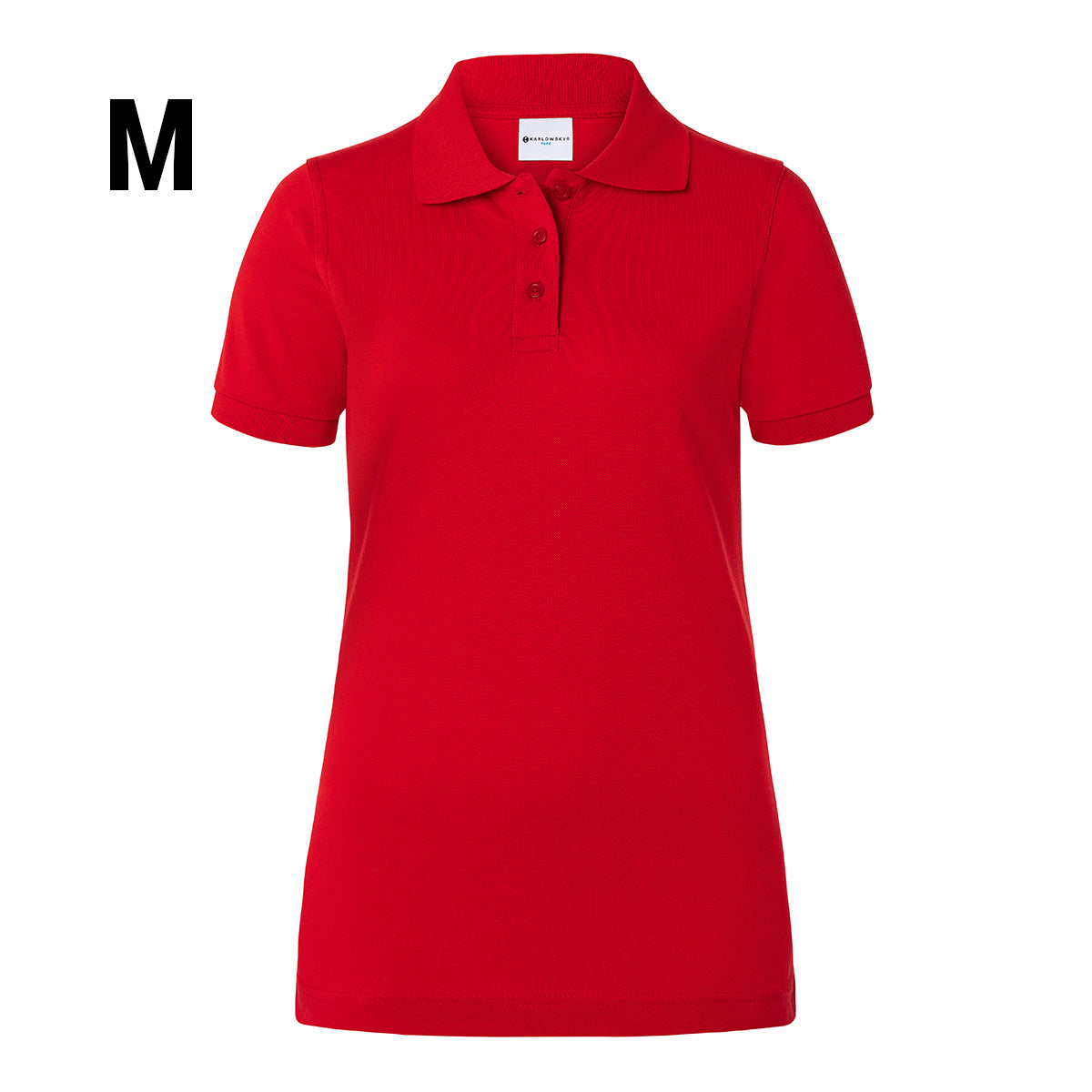 (6 stk) Karlowsky - Workwear Polo Shirt Basic til Damer - Rød - Størrelse: M