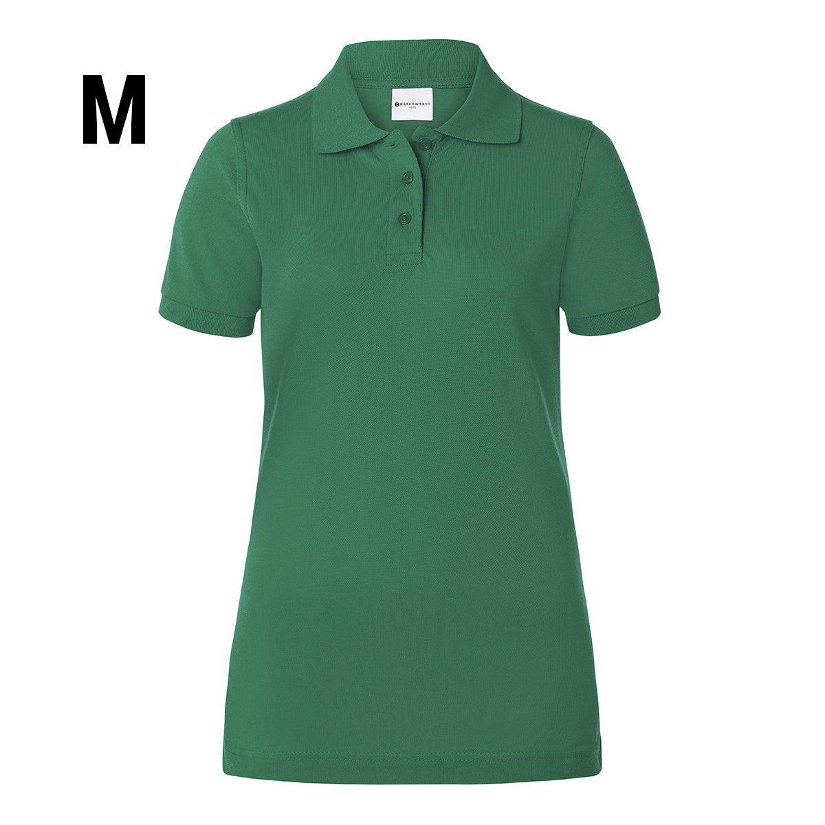 (6 stk) Karlowsky - Workwear Polo Shirt Basic til Damer - Skovgrøn - Størrelse: M