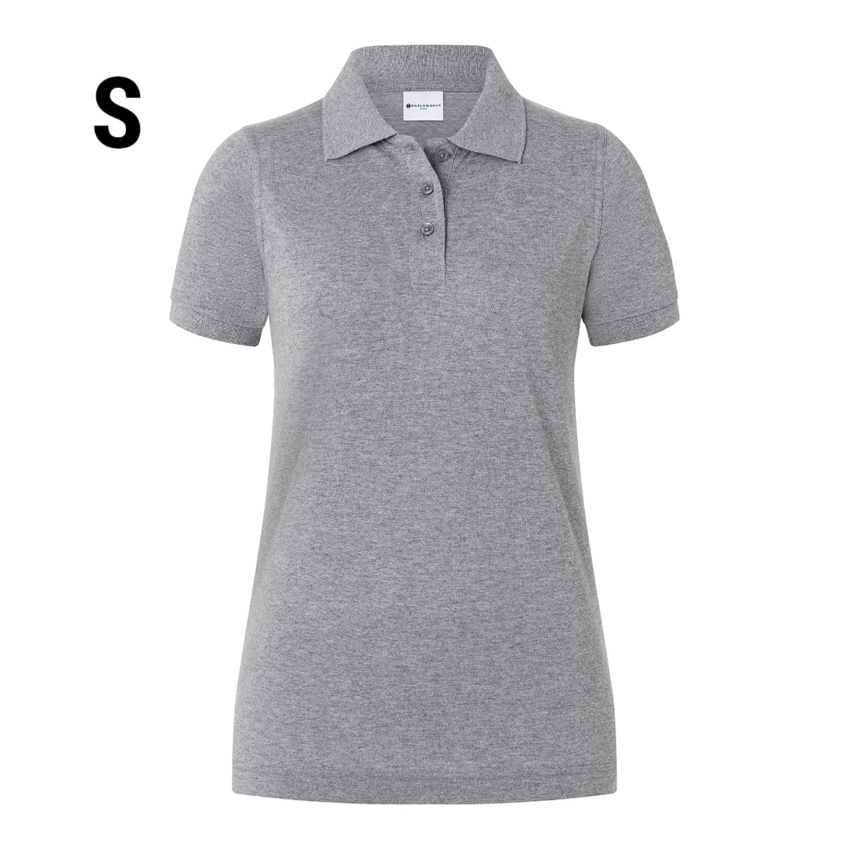 Karlowsky - Arbejdsbeklædning Basic Poloshirt til damer - Lys Grå - Størrelse: S