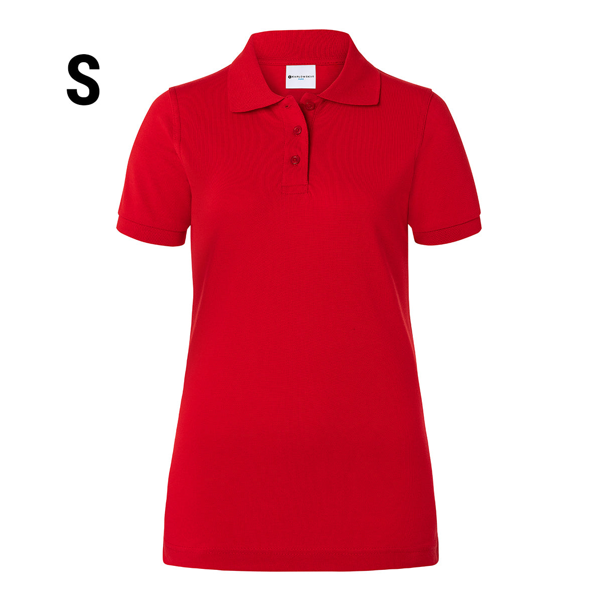 (6 stk) Karlowsky - Workwear Polo Shirt Basic til Damer - Rød - Størrelse: S