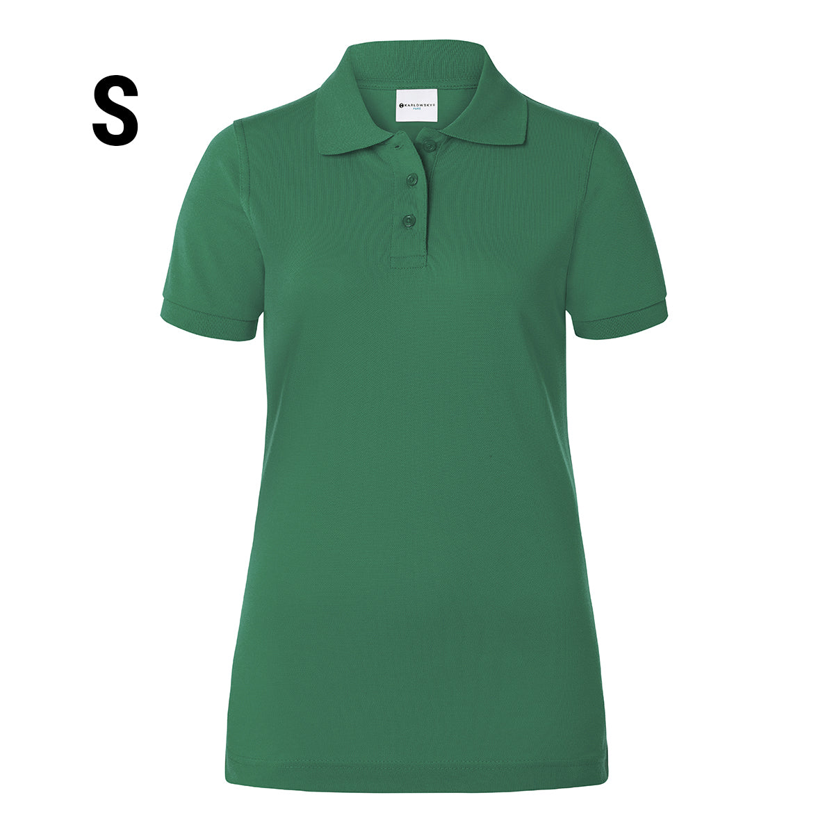 Karlowsky - Arbejdsbeklædning Basic Poloshirt til damer - Forest Green - Størrelse: S