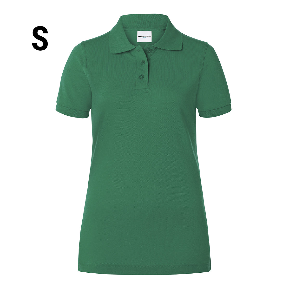 (6 stk) Karlowsky - Workwear Polo Shirt Basic til Damer - Skovgrøn - Størrelse: S