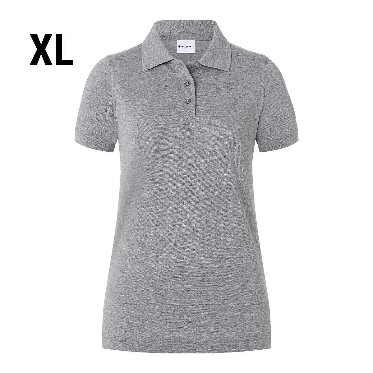 (6 stk) Karlowsky - Workwear Polo Shirt Basic til Damer - Lysegrå - Størrelse: XL