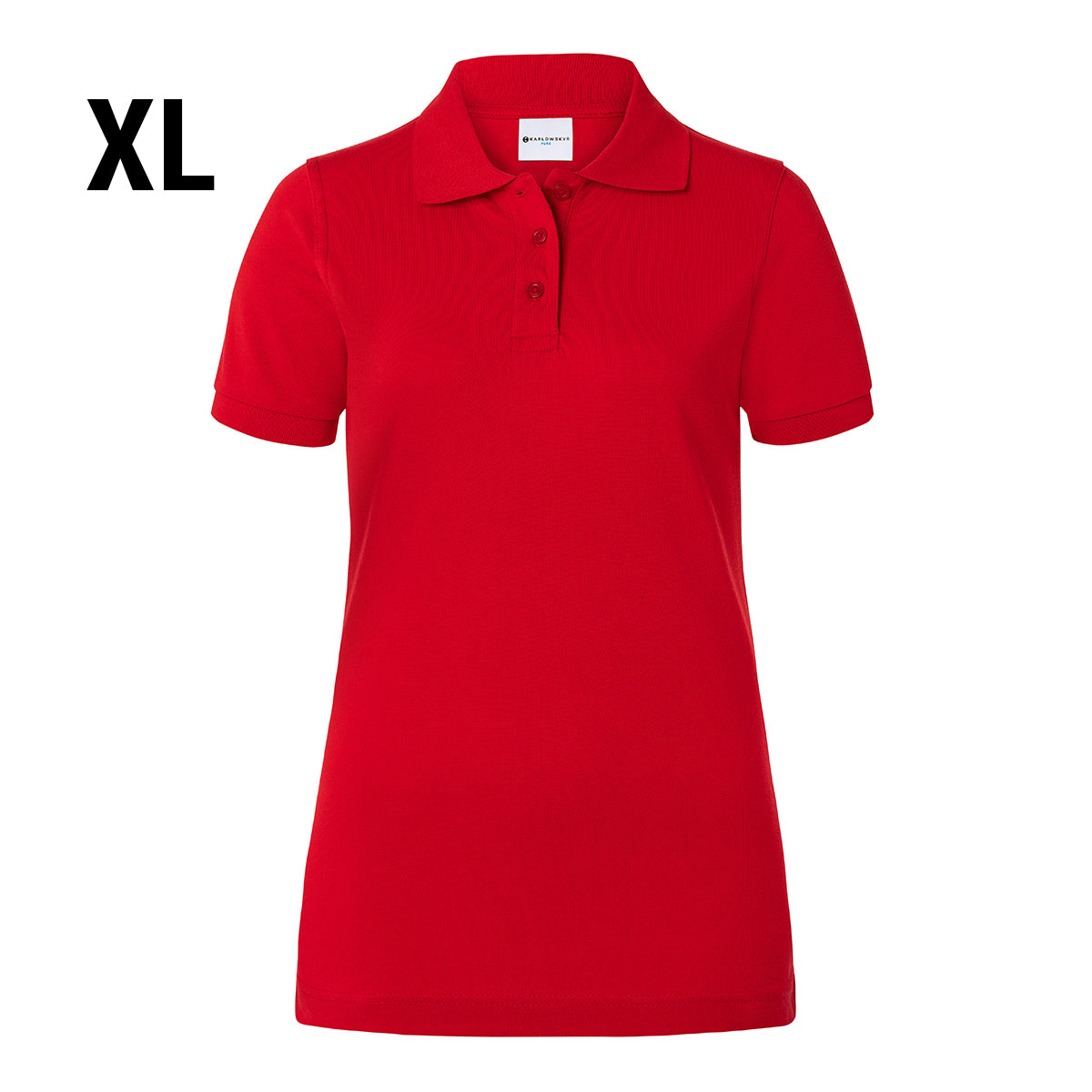 (6 stk) Karlowsky - Workwear Polo Shirt Basic til Damer - Rød - Størrelse: XL