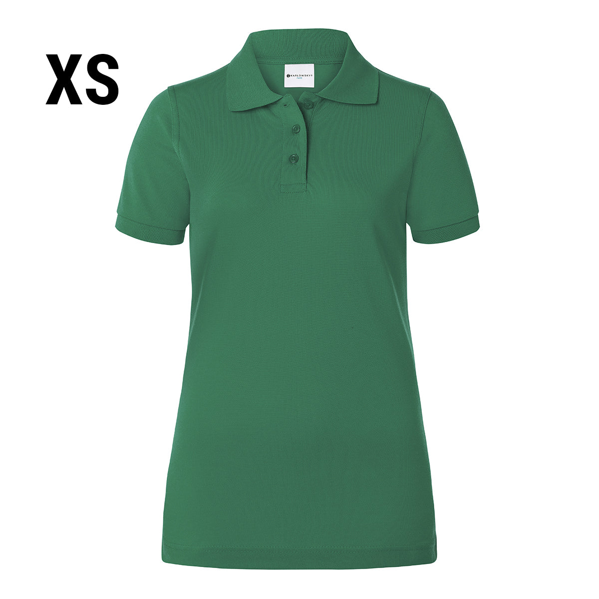 Karlowsky - Arbejdsbeklædning Basic Poloshirt til damer - Forest Green - Størrelse: XS