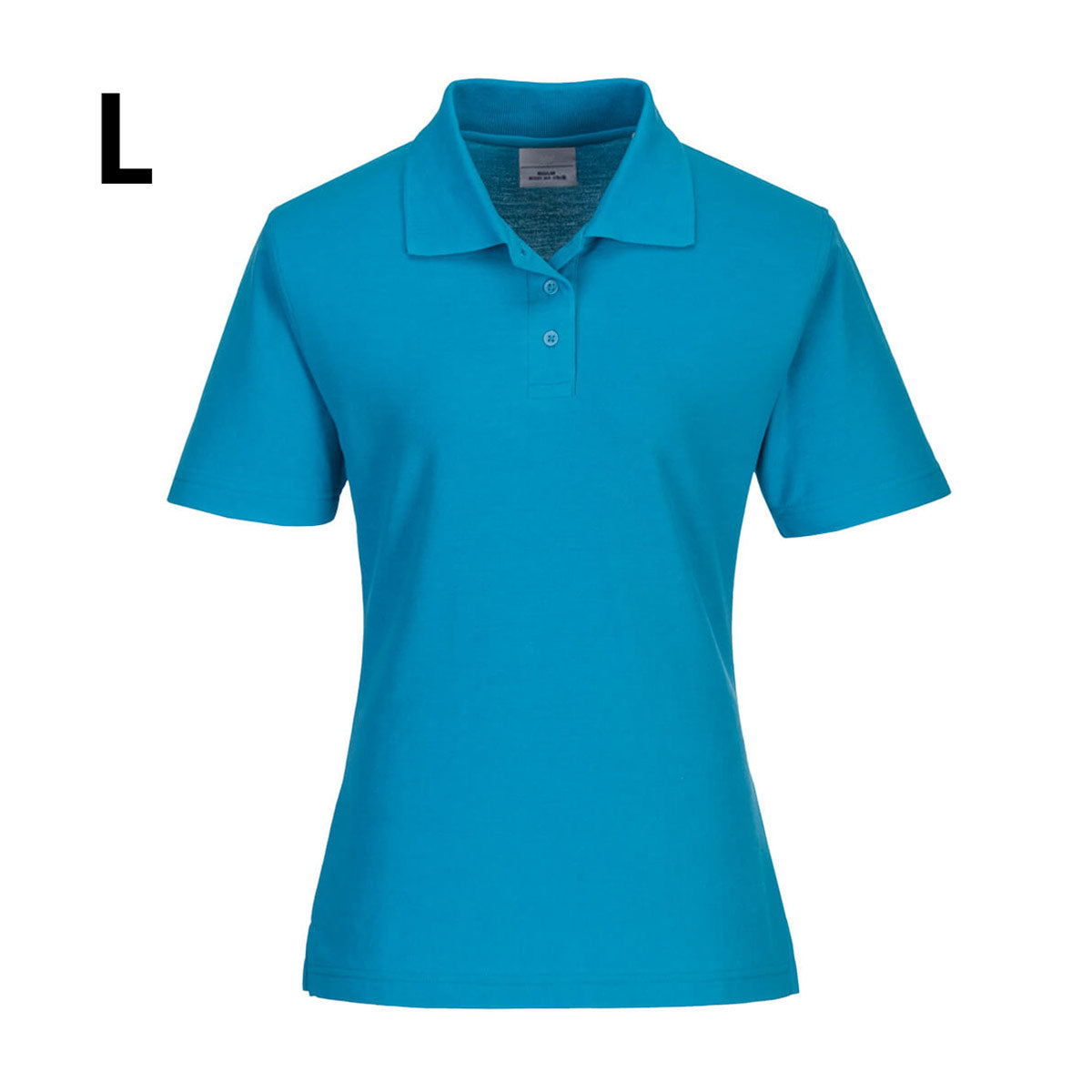 Poloshirt til damer - Vand blå - Størrelse: L