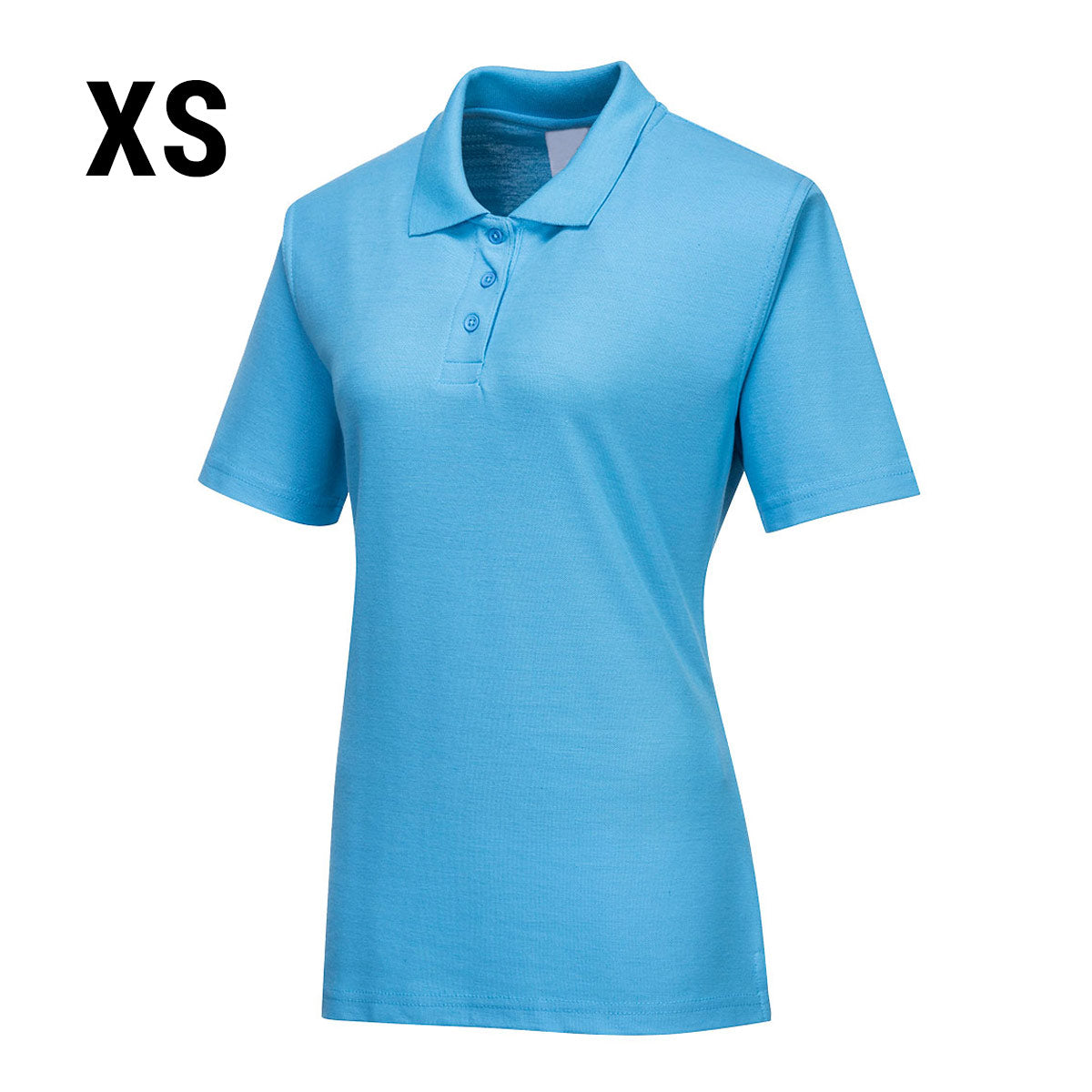 Poloshirt til damer - Himmelblå - Størrelse: XS