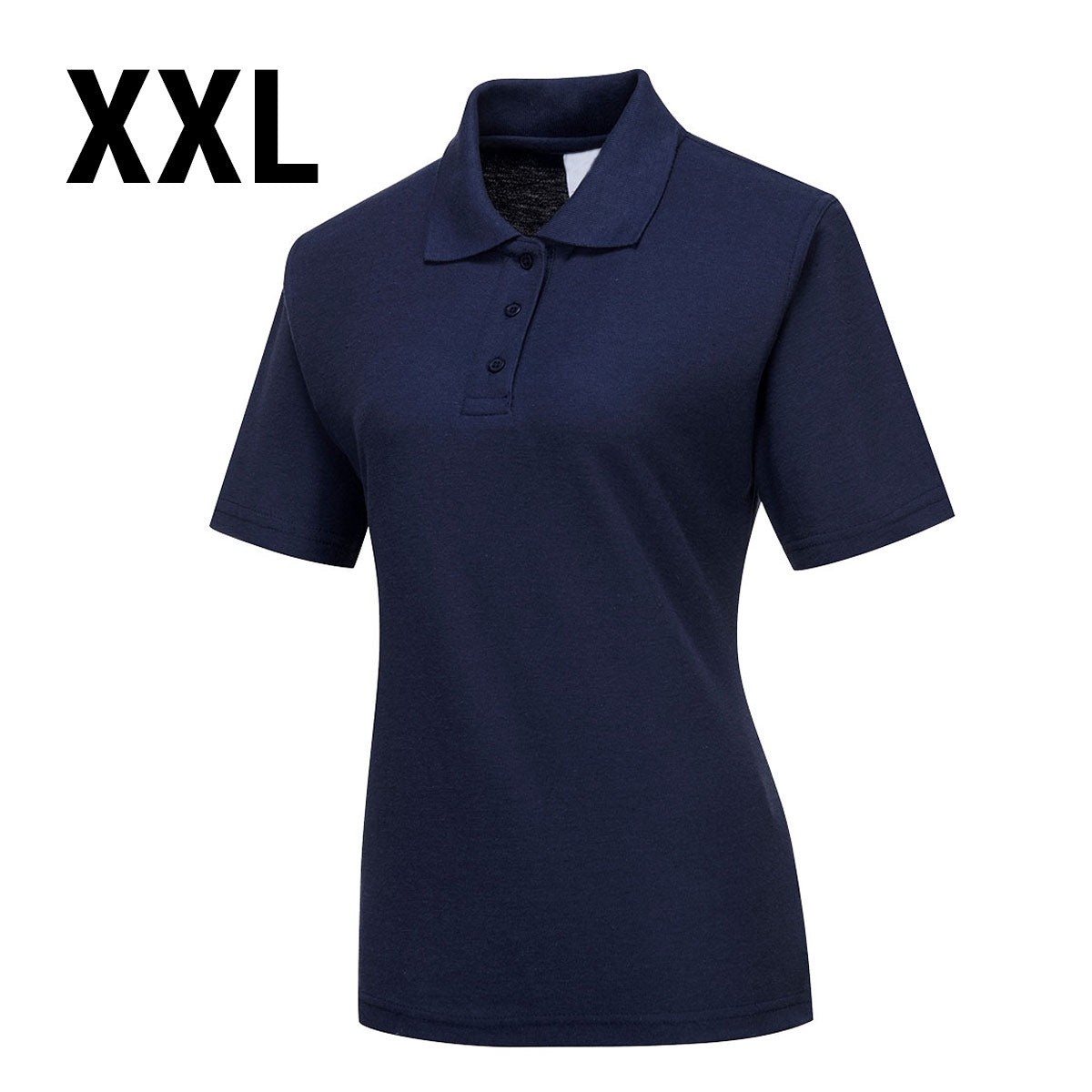 Poloshirt til damer - Marine blå - Størrelse: XXL