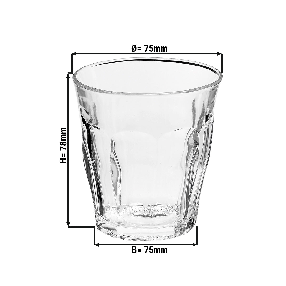 (6 stk.) Duralex All Purpose Drikkeglas - ISTANBUL - 160 ml - Transparent