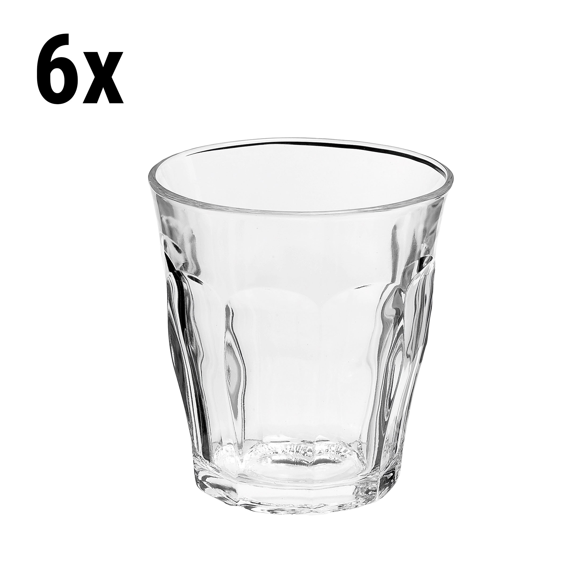 (6 stk.) Duralex All Purpose Drikkeglas - ISTANBUL - 160 ml - Transparent