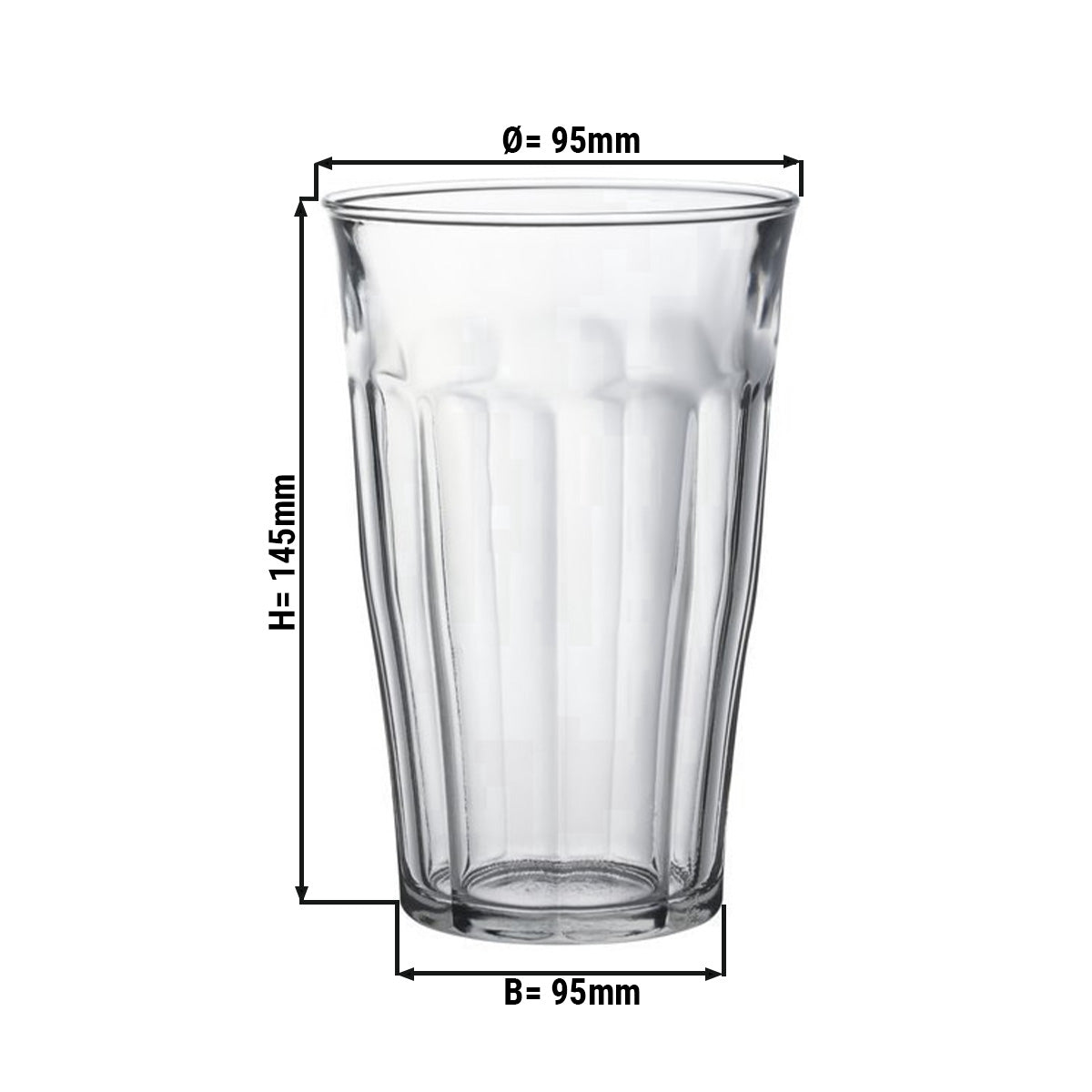 (6 stk.) Duralex All Purpose Drikkeglas - ISTANBUL - 500 ml - Transparent